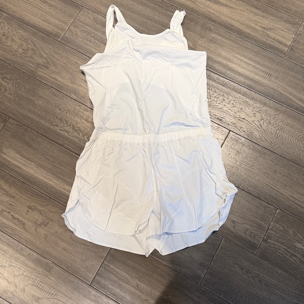 lululemon athletica White Romper Jumpsuit Sleeveless